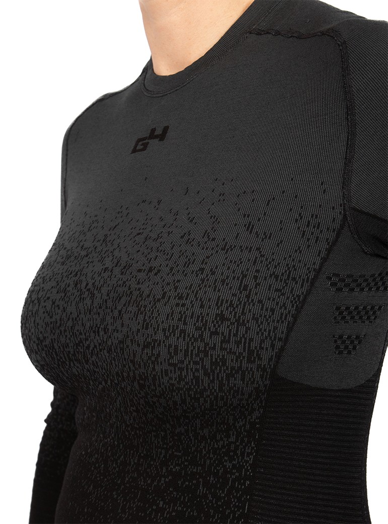 grey cycling base layer for woman