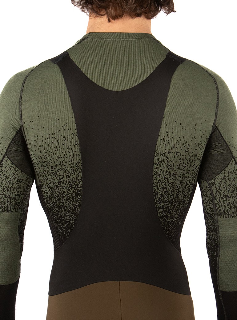 green cycling base layer man