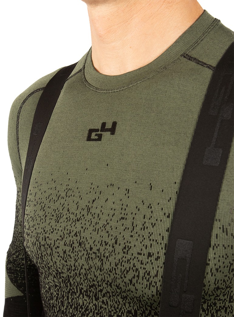 green cycling base layer man