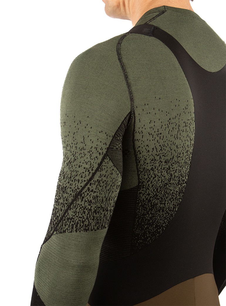 green cycling base layer man