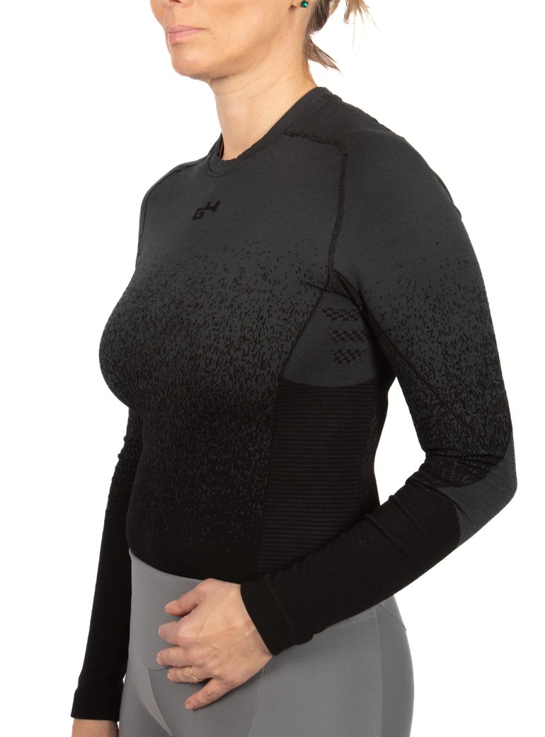 grey cycling base layer for woman