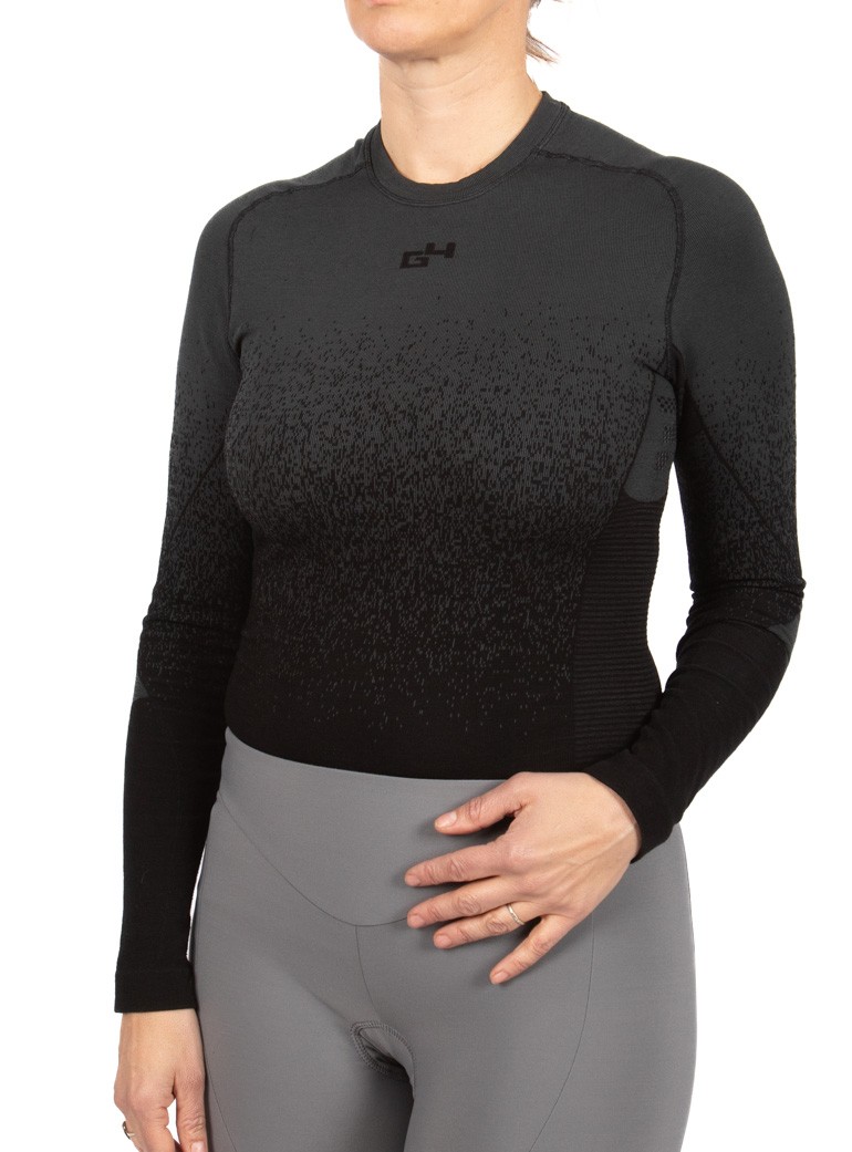 grey cycling base layer for woman