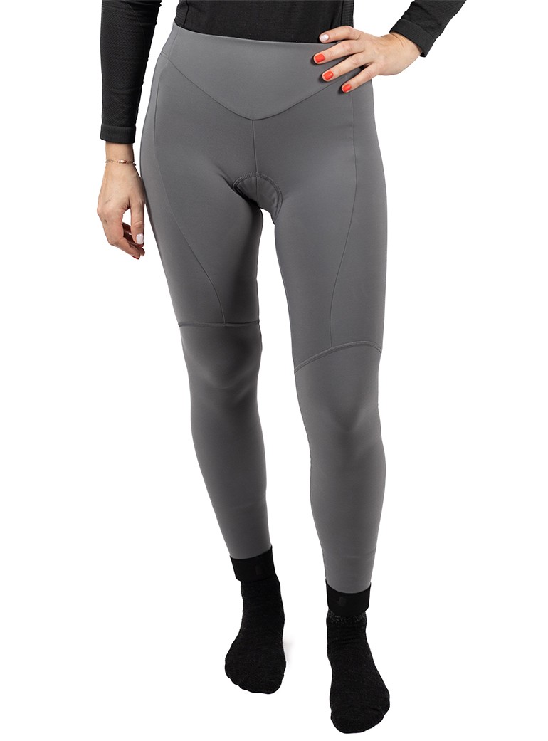 winter woman cycling tights
