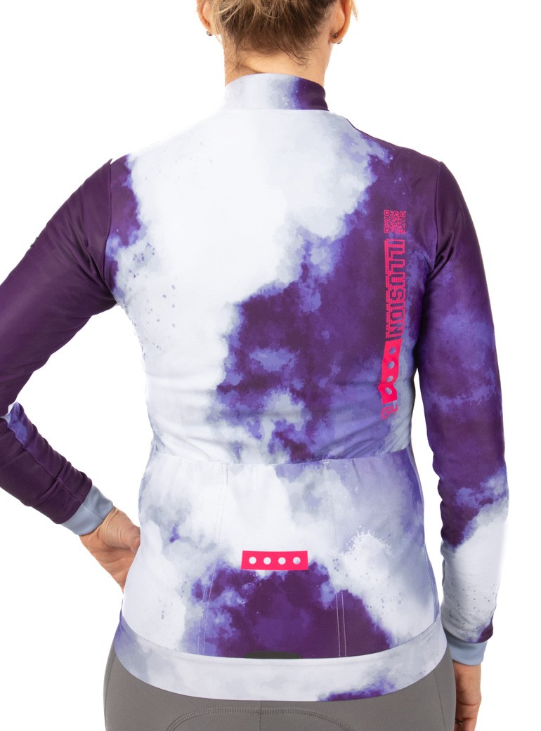 long sleeves cycling jersey for woman