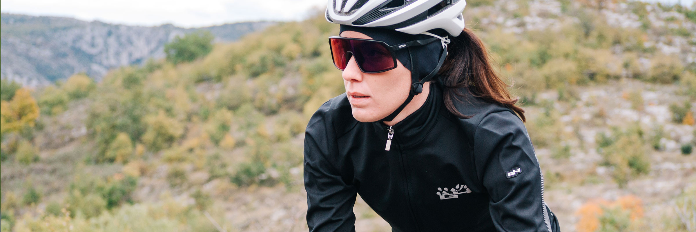 Protection intempéries pour cyclistes femmes