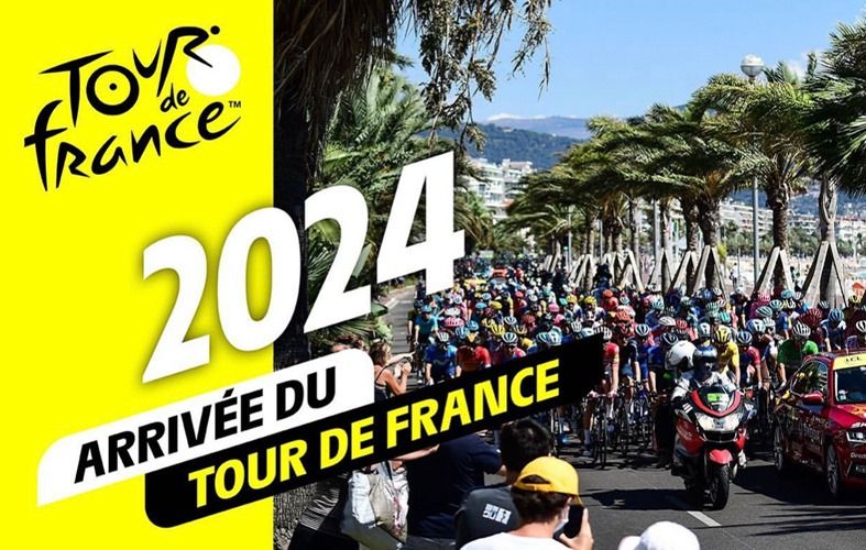 Arrivée du tour de France 2024 à Nice