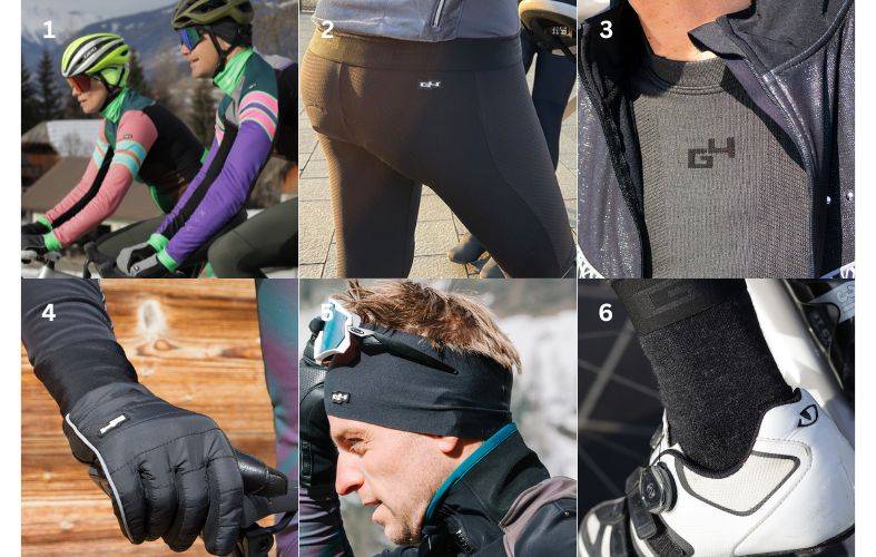 Ultra-comfortable cycling gear for long distance riding in the cold.