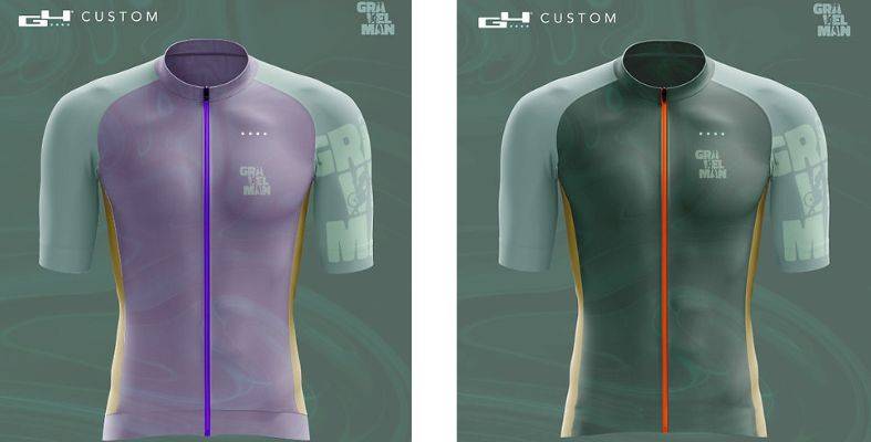 Gravel cycling jerseys for women and men.