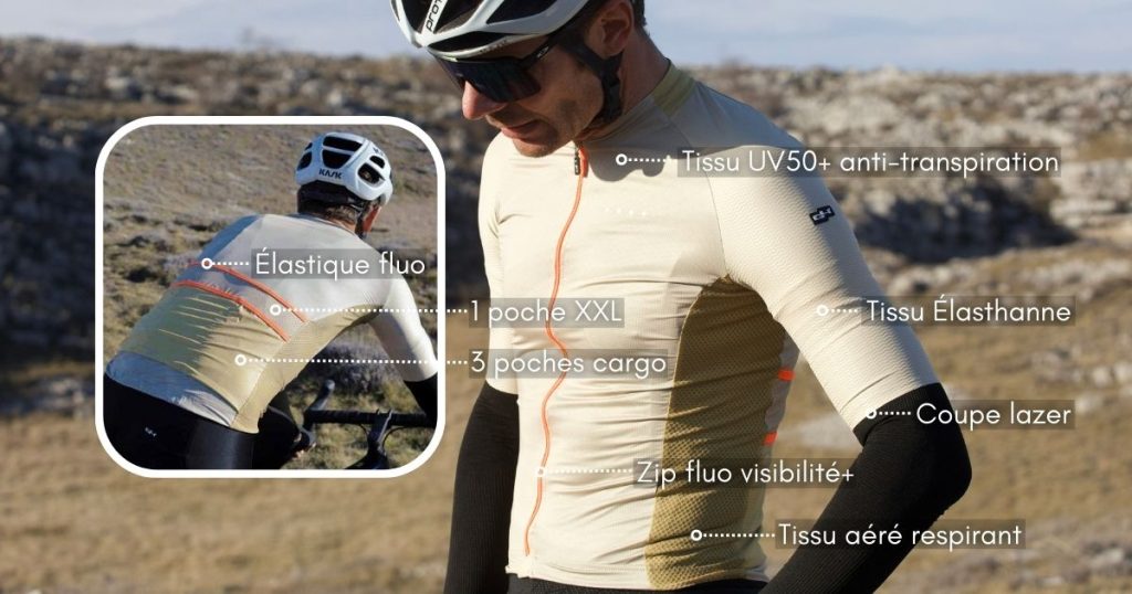 Vêtements de cyclisme Gravel techniques avec des tissus de haute qualité pour un confort optimal