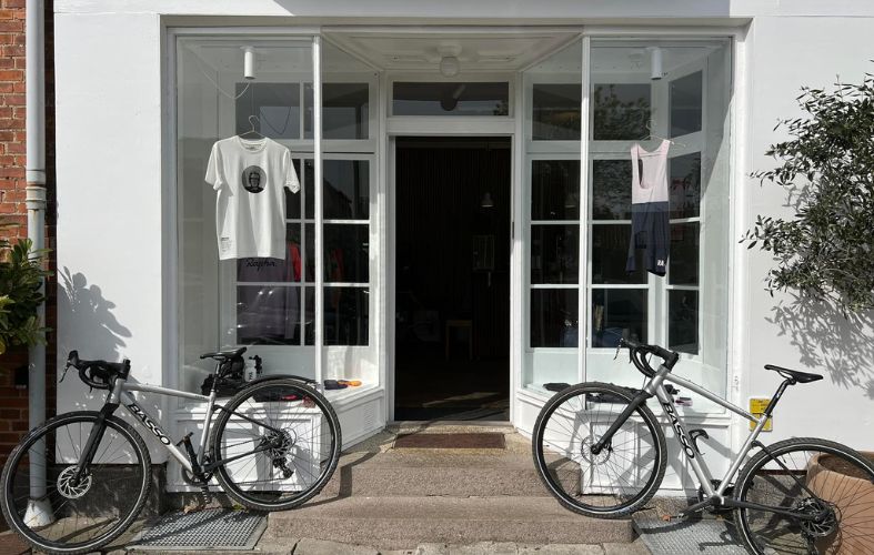 High-end cycling clothing and accessories stores.
