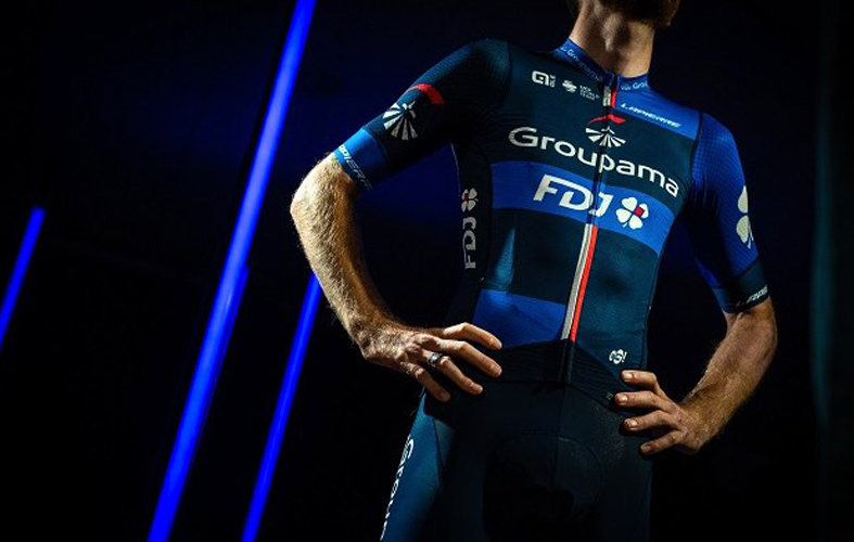 The Groupama FDJ cycling jersey 