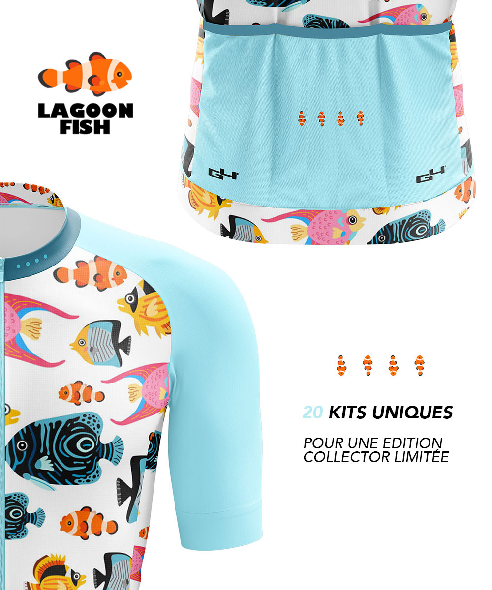 detail kit de cyclisme lagoon fish